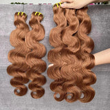 Extensions de cheveux tissés en mèches colorées #35 de haute qualité en cheveux humains