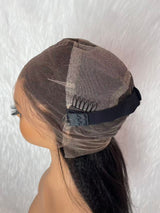 {LAST-PIECE-CLEARANCE} Full Lace Tranparent Lace Human Hair Wig Kinky Straight