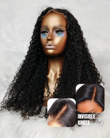 Perruque en cheveux humains bouclés sans nœuds Air Cap 5x5/13x6 en dentelle Skin Melt
