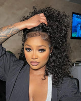 Perruque de cheveux humains en dentelle fondue Air Cap KNOT-FREE 5x5/13x6 Water Wave Bob améliorée