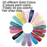 20/40 PINCES À CHEVEUX BARRETTES NOIRES POUR FILLES ENFANTS FEMMES