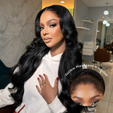 {Vente Flash} Perruque Lagos Hairline Preshaped M Lace Frontal 13x6 Effet Peau