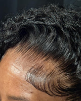 Perruque Lace Cheveux Vierge Remy Qualité Supérieure avec Cuticules Intactes Coupe Platine Boucles Birmanes