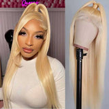 Perruque Lace 360 Cheveux Humains Pré-épilée 613 Blonde Invisible Strap