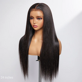 {Vente Flash} Perruque Lace Front Raide Cheveux Humains Bords Ondulés 13x4|13X6