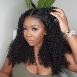 Rhea | Perruque Lace Front Cheveux Humains Frisés Crépus 13x6 Effet Peau Fondue