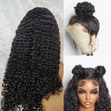 Perruque Invisible Strap 360 Skin Melt Lace 2.0 Cheveux Humains Precut Lace Sans Noeuds Perruque Frontale Boucles Birmanes