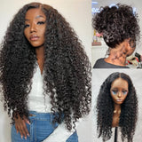 Perruque Invisible Strap 360 Skin Melt Lace 2.0 Cheveux Humains Precut Lace Sans Noeuds Perruque Frontale Boucles Birmanes