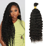 Extension de cheveux humains en vrac bouclés birmans pour tresses sans nœuds bohèmes
