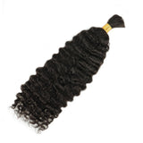 Extension de cheveux humains en vrac bouclés birmans pour tresses sans nœuds bohèmes