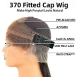 Perruque Lace Front Invisible avec Sangle et Bonnet Ajusté 370 | Cheveux Ondulés