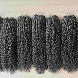 Extensions de cheveux humains Soft Feather Crochet 3C Curly 100g pour tresses