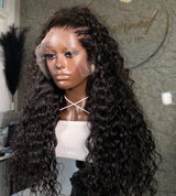 Perruque Lace Front Cheveux Humains Ondulés Naturels Pré-épilés 13x6 / 13x4
