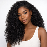Extensions de cheveux humains tressés au crochet en plumes douces et bouclées