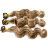 Extensions de Cheveux Humains de Haute Qualité, Mèches Colorées avec Reflets