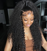 Perruque Lace Front Cheveux Humains Bouclés Pré-épilés 13x6 / 13x4