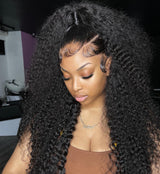 Perruque Lace Front Cheveux Humains Bouclés Pré-épilés 13x6 / 13x4