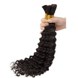 Extension de cheveux naturels ondulés en vrac pour tresses sans nœuds bohèmes