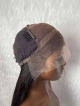 {LAST-PIECE-CLEARANCE} 13x6 Fitted Skin Melt Lace Yaki Straight Human Hair Wig