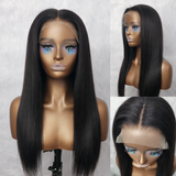 Nouvelle Perruque Lace Closure HD Pré-Coupée 3D TrueFit Lisse avec Cordon de Serrage et Bretelles Verticales