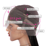 {50 % de réduction} Perruque Lace Wig 360 en cheveux humains lisses ondulés pré-épilés