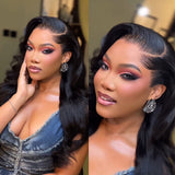 {Vente Flash} Perruque Lagos Hairline Preshaped M Lace Frontal 13x6 Effet Peau