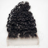 Lace Closure HD Skin Melt pré-plumée 4x4/5x5 Cheveux humains bouclés/frisés birmans (pas une perruque)