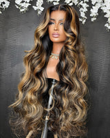 {Vente Flash} Perruque Lace Transparente 4X4/13x4 250% Densité Onde Naturelle Cheveux Humains Blonds Mèches