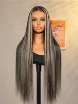 Felicia | Perruque Lace Front Cheveux Humains Pré-épilés Ondulés/Lisses Balayage Méché