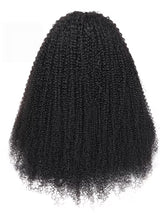 Perruque V-Part sans colle en cheveux naturels frisés crépus avec cordon de serrage