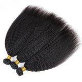Extensions de cheveux tissés ondulés crépus en cheveux naturels de haute qualité