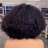 Perruque Lace Front à Ligne de Cheveux 13x4|13x6 M "Lagos Hairline Afro Kinky Curly" en Cheveux Humains