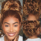 {Vente Exceptionnelle} Perruque Lace Frontale 360 Cheveux Humains 250% Invisible Highlight Onde Eau