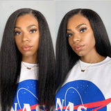 Extensions de cheveux à clipser, kinky, sans colle, en cheveux humains vierges, tissage en set