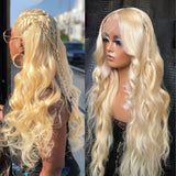 {50 % de réduction} Perruque Lace Front 13x4 Blonde 613 en Cheveux Humains | Body Wave
