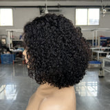 Perruque courte bouclée Lagos Hairline 13x4|13x6 M Perruque frontale en dentelle de cheveux humains