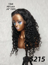 {DERNIÈRE-PIÈCE-EN-STOCK} Perruque Lace Front HD 13x6 en Cheveux Humains, Ondulée Profonde et Lâche