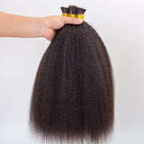 Cheveux Kinky Straight en Vrac, Extensions de Cheveux Humains, Cheveux au Crochet, Tresses Bohèmes sans Nœuds
