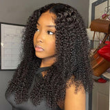 Perruque Lace Front "Skin Melt" à Capuchon Entièrement en Dentelle (Full Lace), Cheveux Humains Frisés Crépus, Ligne de Cheveux Délicate