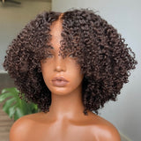 Perruque brésilienne Kinky Curly 13x4 Lace Front avec une densité de 250%
