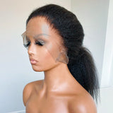 {Vente Exceptionnelle} Perruque Lace Frontale 360 Cheveux Humains Raides Crépu 250% Invisible