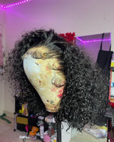 {Vente Flash} Perruque courte Elian | Diamond Fake Scalp 13X4 | Ondulation Water Wave