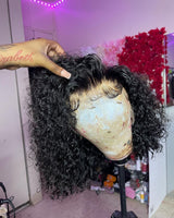 {Vente Flash} Perruque courte Elian | Diamond Fake Scalp 13X4 | Ondulation Water Wave