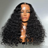 {Vente Exceptionnelle} Perruque Frontale 13x6 en Cheveux Humains Transparents avec Dentelle, Densité 250%, Ondulations Profondes