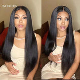 Nouvelle Perruque Lace Closure HD Pré-Coupée 3D TrueFit Lisse avec Cordon de Serrage et Bretelles Verticales