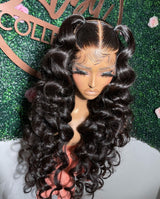 {Vente exceptionnelle} Perruque frontale 13x6 Full Hair en dentelle transparente, 250 % de densité, cheveux humains, Loose Deep Wave