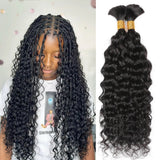 Extension de cheveux naturels ondulés en vrac pour tresses sans nœuds bohèmes