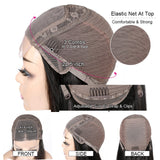 {-50 %} Perruque Bob à fermeture en cheveux humains de couleur naturelle 4x4