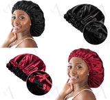 Bonnet de nuit soyeux en satin