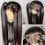 Perruque lace front en cheveux humains, 13x6 3D FULL FRONTAL, avec effet fondu sur la peau et pré-épilée | Lisse